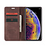 CaseMe - iPhone Xs Max hoesje - Wallet Book Case - Magneetsluiting - Donker Bruin