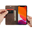 CaseMe - iPhone 11 hoesje - Wallet Book Case - Magneetsluiting - Donker Bruin