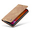 CaseMe - iPhone 11 hoesje - Wallet Book Case - Magneetsluiting - Licht Bruin