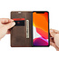 CaseMe - iPhone 11 Pro hoesje - Wallet Book Case - Magneetsluiting - Donker Bruin