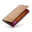 CaseMe - iPhone 11 Pro hoesje - Wallet Book Case - Magneetsluiting - Licht Bruin