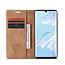 CaseMe - Huawei P30 Pro hoesje - Wallet Book Case - Magneetsluiting - Licht Bruin