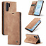 CaseMe - Huawei P30 Pro hoesje - Wallet Book Case - Magneetsluiting - Licht Bruin