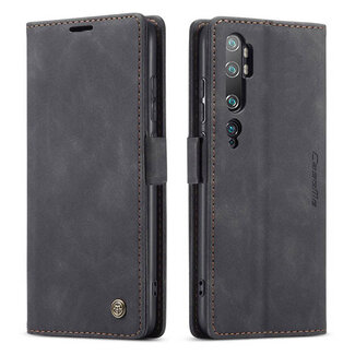 CaseMe CaseMe - Xiaomi Mi Note 10 (Pro) hoesje - Wallet Book Case - Magneetsluiting - Zwart