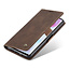 CaseMe - Xiaomi Mi Note 10 (Pro) hoesje - Wallet Book Case - Magneetsluiting - Donker Bruin