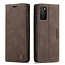 CaseMe CaseMe - Huawei P40 hoesje - Wallet Book Case - Magneetsluiting - Donker Bruin