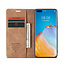 CaseMe - Huawei P40 hoesje - Wallet Book Case - Magneetsluiting - Licht Bruin