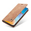 CaseMe - Huawei P40 hoesje - Wallet Book Case - Magneetsluiting - Licht Bruin