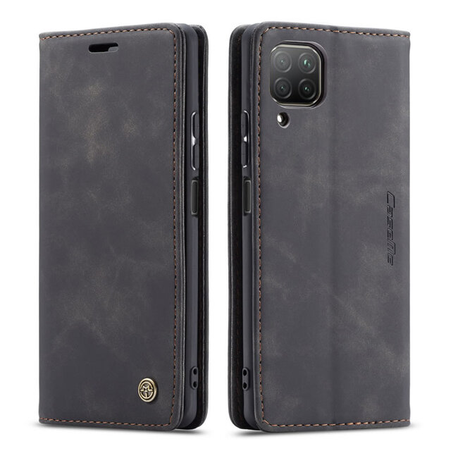 CaseMe - Huawei P40 Lite hoesje - Wallet Book Case - Magneetsluiting - Zwart