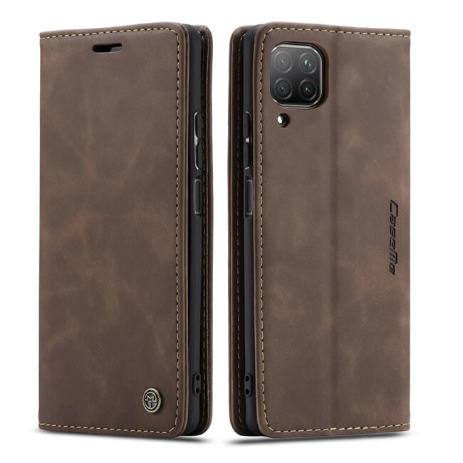 CaseMe - Huawei P40 Lite hoesje - Wallet Book Case - Magneetsluiting - Donker Bruin