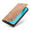 CaseMe - Huawei P40 Lite hoesje - Wallet Book Case - Magneetsluiting - Licht Bruin