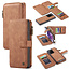 CaseMe CaseMe - Samsung Galaxy S20 Ultra hoesje - Wallet Book Case met Ritssluiting - Bruin