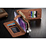 CaseMe - Samsung Galaxy S20 Ultra hoesje - Wallet Book Case met Ritssluiting - Bruin