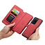 CaseMe - Samsung Galaxy S20 Ultra hoesje - Wallet Book Case met Ritssluiting - Rood