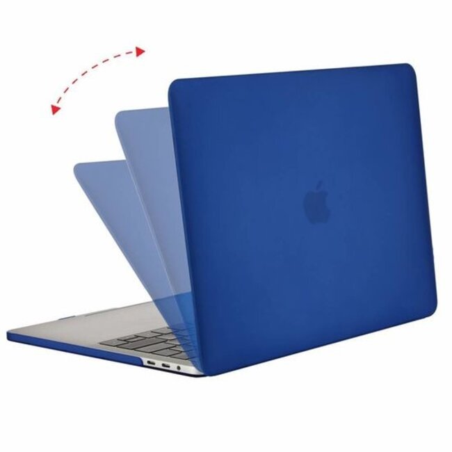 Macbook Pro 13 inch (2020) Hoes - Clip-On Hard Case - Donker Blauw