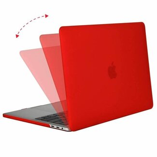 Case2go Macbook Pro 13 inch (2020) Hoes - Clip-On Hard Case - Rood