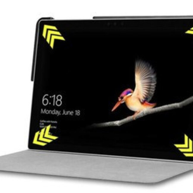 Case2go - Hoes voor de Microsoft Surface Go 2 - Tri-Fold Book Case - Paars