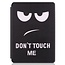 Case2go - Hoes voor de Microsoft Surface Go 2 - Tri-Fold Book Case - Don't Touch Me