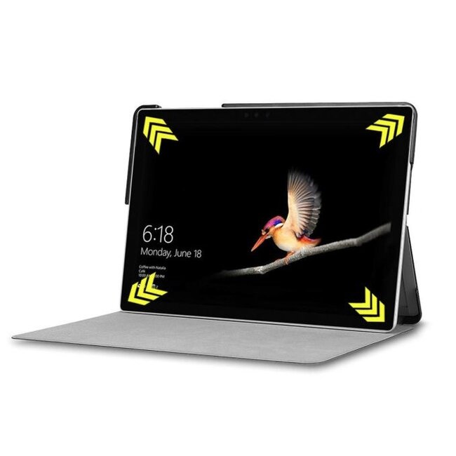 Case2go - Hoes voor de Microsoft Surface Go 2 - Tri-Fold Book Case - Don't Touch Me