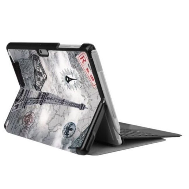 Microsoft Surface Go 2 hoes - Tri-Fold Book Case - Eiffel Tower