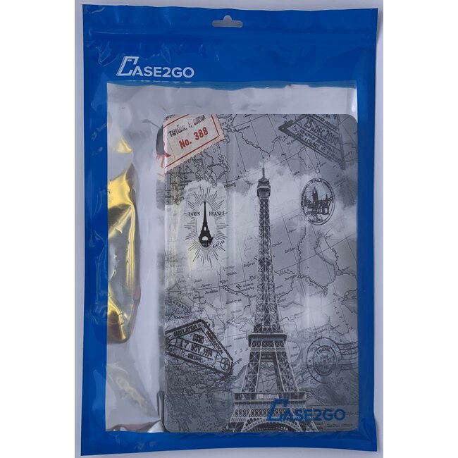 Microsoft Surface Go 2 hoes - Tri-Fold Book Case - Eiffel Tower