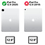 Case2go - Hoes voor de iPad Pro 12.9 (2020) - Tri-Fold Book Case - Donker Blauw