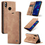 CaseMe - Huawei P Smart (2019) hoesje - Wallet Book Case - Magneetsluiting - Licht Bruin