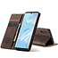 CaseMe - Huawei P30 hoesje - Wallet Book Case - Magneetsluiting - Donker Bruin