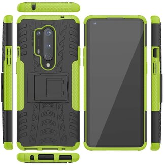 Case2go OnePlus 8 Pro Hoesje - Schokbestendige Back Cover - Groen