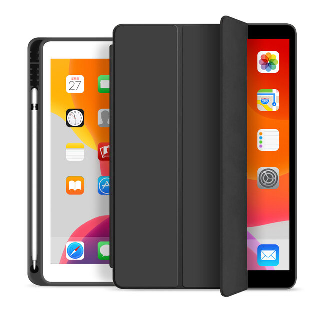 WIWU - iPad Air 10.5 (2019) hoes - PU Leren Tri-Fold Book Case - Zwart