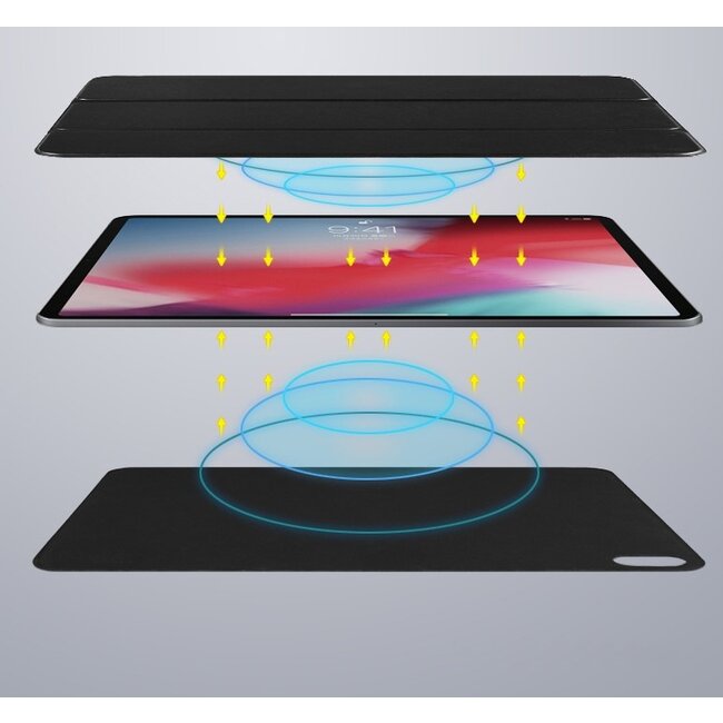 WIWU - iPad Pro 11 (2018) hoes - PU Leren Tri-Fold Book Case - Zwart