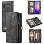 CaseMe - Samusng Galaxy S10 hoesje - 2 in 1 Wallet Book Case - Zwart