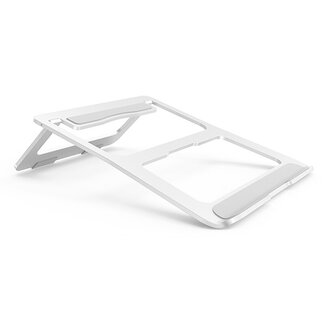 Case2go Opvouwbare laptop / macbook standaard - Aluminium - Zilver