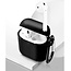 Apple Airpods hoesje - Siliconen beschermhoes met opdruk - 3.0 mm - Zwart