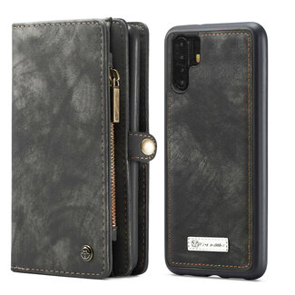 CaseMe CaseMe - Huawei P30 Pro hoesje - 2 in 1 Wallet Book Case - Zwart