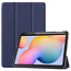 Case2go Samsung Galaxy Tab S6 Lite hoes - Tri-Fold Book Case met Stylus Pen houder - Donker Blauw