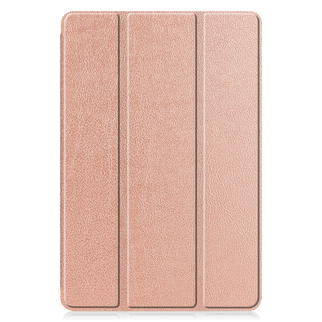 Case2go - Hoes voor de Samsung Galaxy Tab S6 Lite - Tri-Fold Book Case met Stylus Pen houder - Rosé Goud