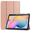 Case2go - Hoes voor de Samsung Galaxy Tab S6 Lite - Tri-Fold Book Case met Stylus Pen houder - Rosé Goud