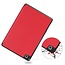 Case2go - Hoes voor de Samsung Galaxy Tab S6 Lite - Tri-Fold Book Case met Stylus Pen houder - Rood