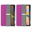 Case2go - Hoes voor de Samsung Galaxy Tab S6 Lite - Tri-Fold Book Case met Stylus Pen houder - Paars