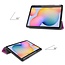 Case2go - Hoes voor de Samsung Galaxy Tab S6 Lite - Tri-Fold Book Case met Stylus Pen houder - Paars