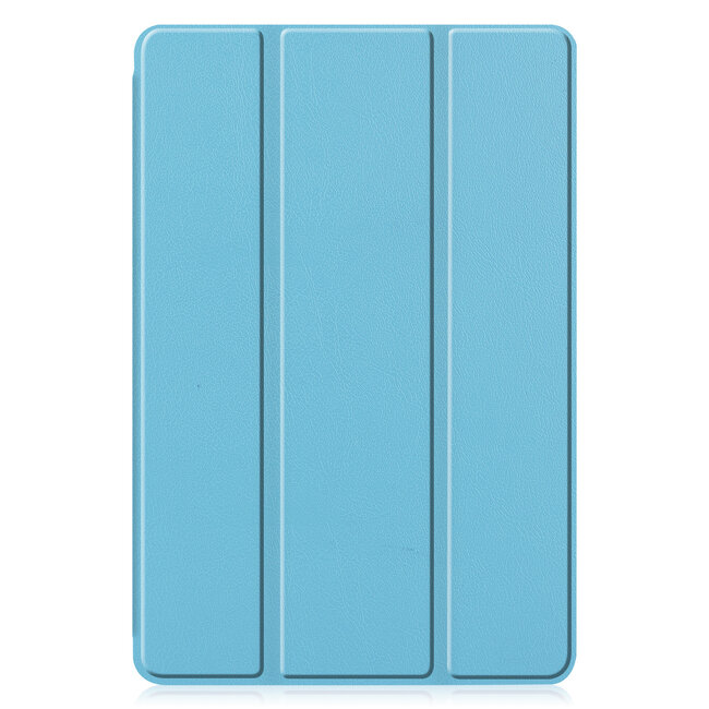 Case2go - Hoes voor de Samsung Galaxy Tab S6 Lite - Tri-Fold Book Case met Stylus Pen houder - Licht Blauw