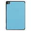 Case2go - Hoes voor de Samsung Galaxy Tab S6 Lite - Tri-Fold Book Case met Stylus Pen houder - Licht Blauw