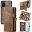 CaseMe CaseMe - Samsung Galaxy S20 hoesje - 2 in 1 Wallet Book Case - Bruin