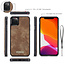 CaseMe - iPhone 11 Pro hoesje - 2 in 1 Wallet Book Case - Bruin