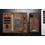 CaseMe - iPhone 11 Pro hoesje - 2 in 1 Wallet Book Case - Bruin