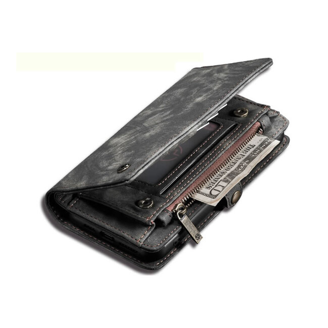 CaseMe - iPhone 11 Pro Max Hoesje - 2 in 1 Wallet Book Case - Zwart