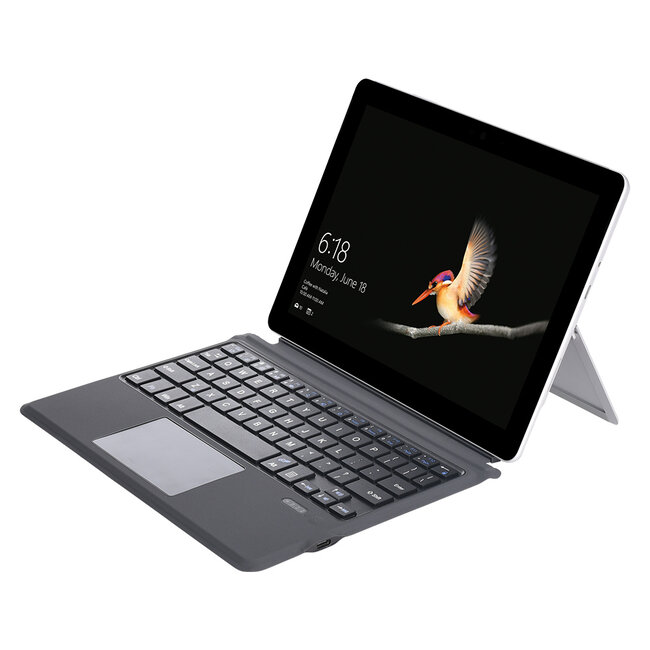 Microsoft Surface Go 2 / Go - Bluetooth Toetsenbord Cover - Met touchpad en toetsenbord verlichting - Zwart