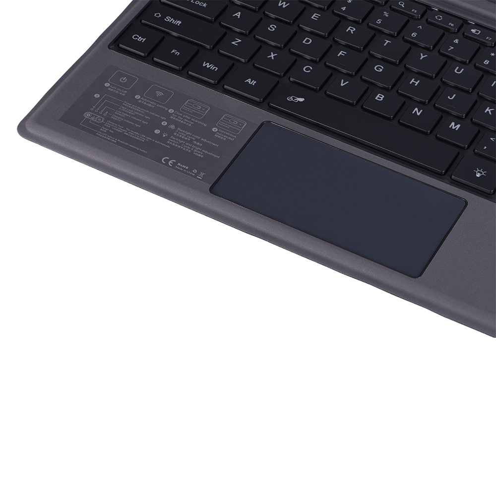 Instrument Recensie Verlichten Microsoft Surface Pro 3/4/5/6/7 - Bluetooth Toetsenbord - Met Touchpad en  Achtergrond verlichting - Zwart | Case2go.nl