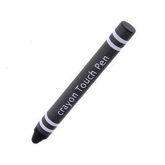 Case2go Kids Stylus Pen - Stylus pen voor kinderen - Soft Touch - Smartphone & Tablet pen - Zwart
